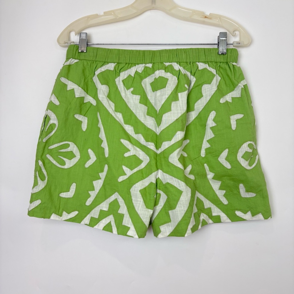NWT Love the Label Juliet Shorts in Opaline Green White Applique - Picture 4 of 8